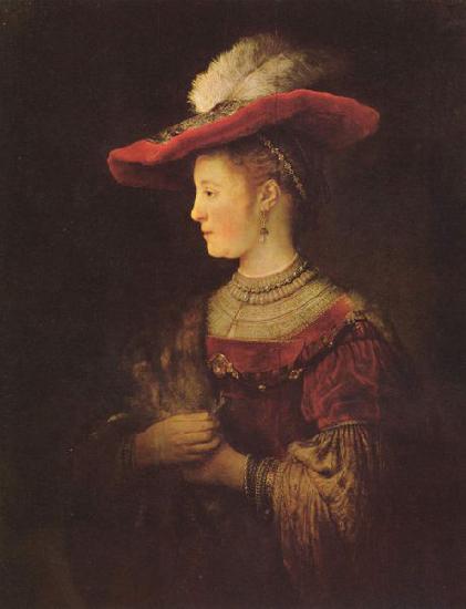 REMBRANDT Harmenszoon van Rijn Portrait of Saskia van Uylenburch